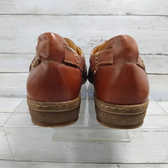 Naturalizer MALTA 7N Brown Leather Comfort HookLoop MaryJane Fisherman L… - Picture 11 of 12